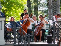 Charitykonzert des BORG Salonorchesters im Musikpavillon Krems