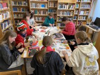 Wintertag in der Bibliothek